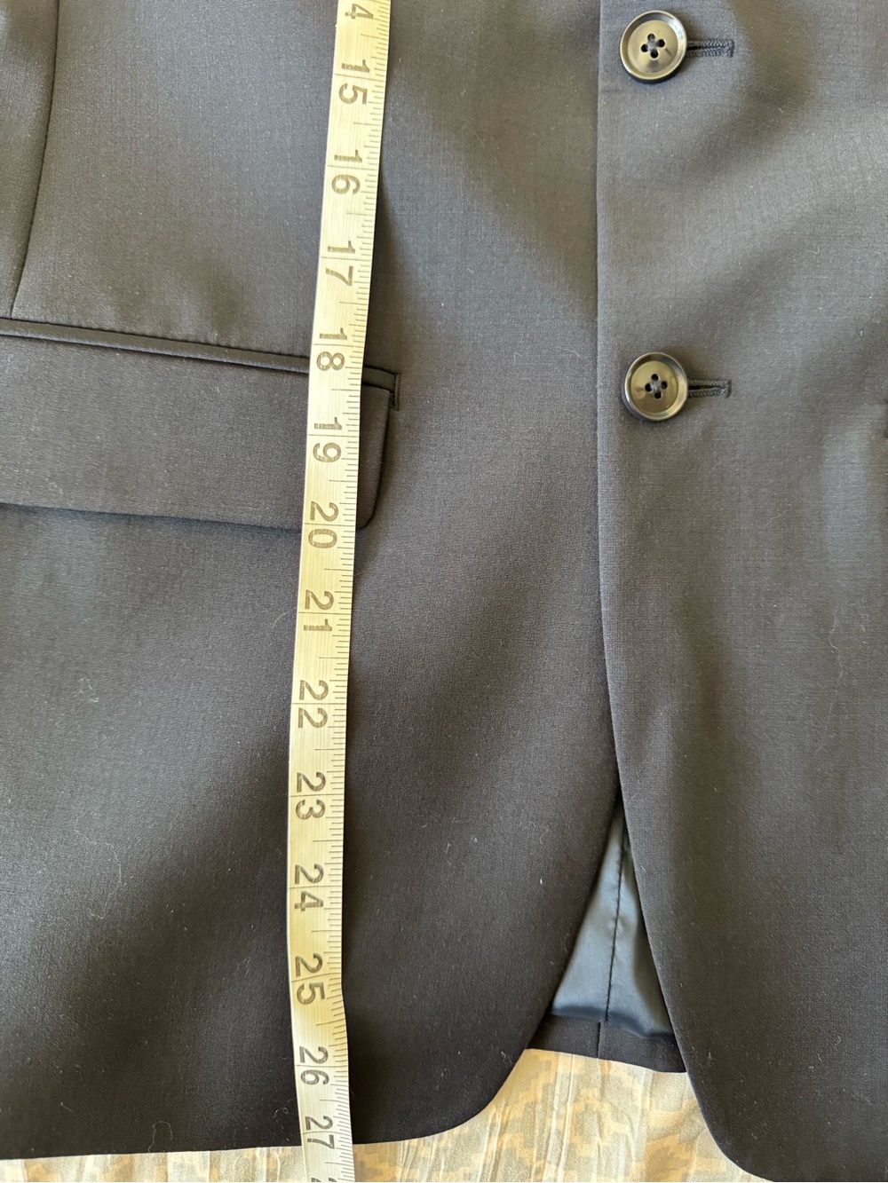 NWT Calvin Klein Men's Milo Skinny Fit Suit Jacket Navy Blue 36S Wool Blend - Picture 14 of 15